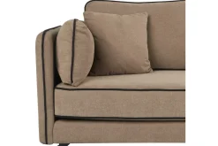 3-sitssoffa Beliani Altan Brun, Svart, Högervänd Beige Right-faced