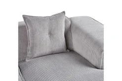 3-sitssoffa Beliani Dolva Grå, svart, Vänstervänd Grey