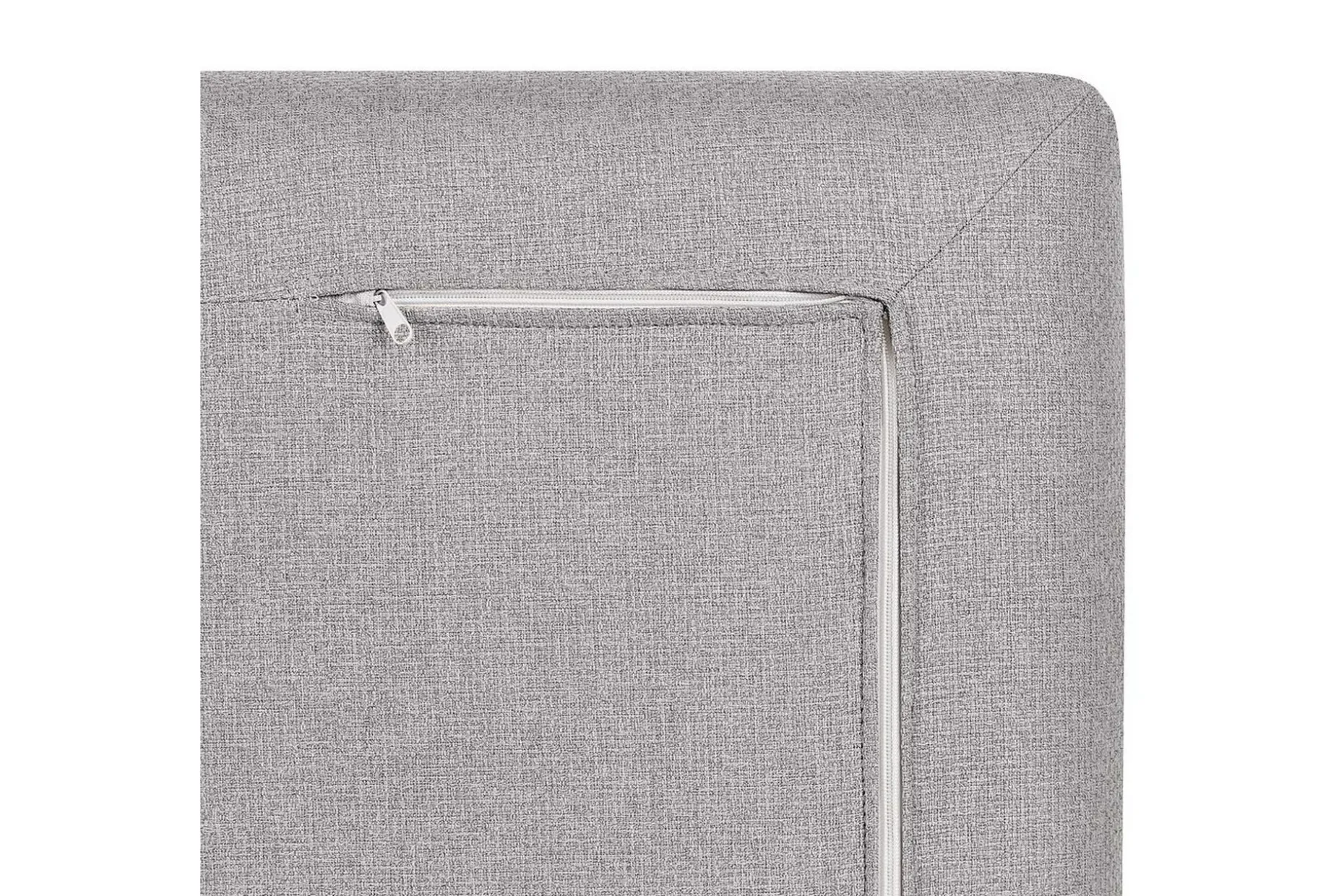 2-sitssoffa Beliani Heden Beige/ljust trä Grey||Light colored wood