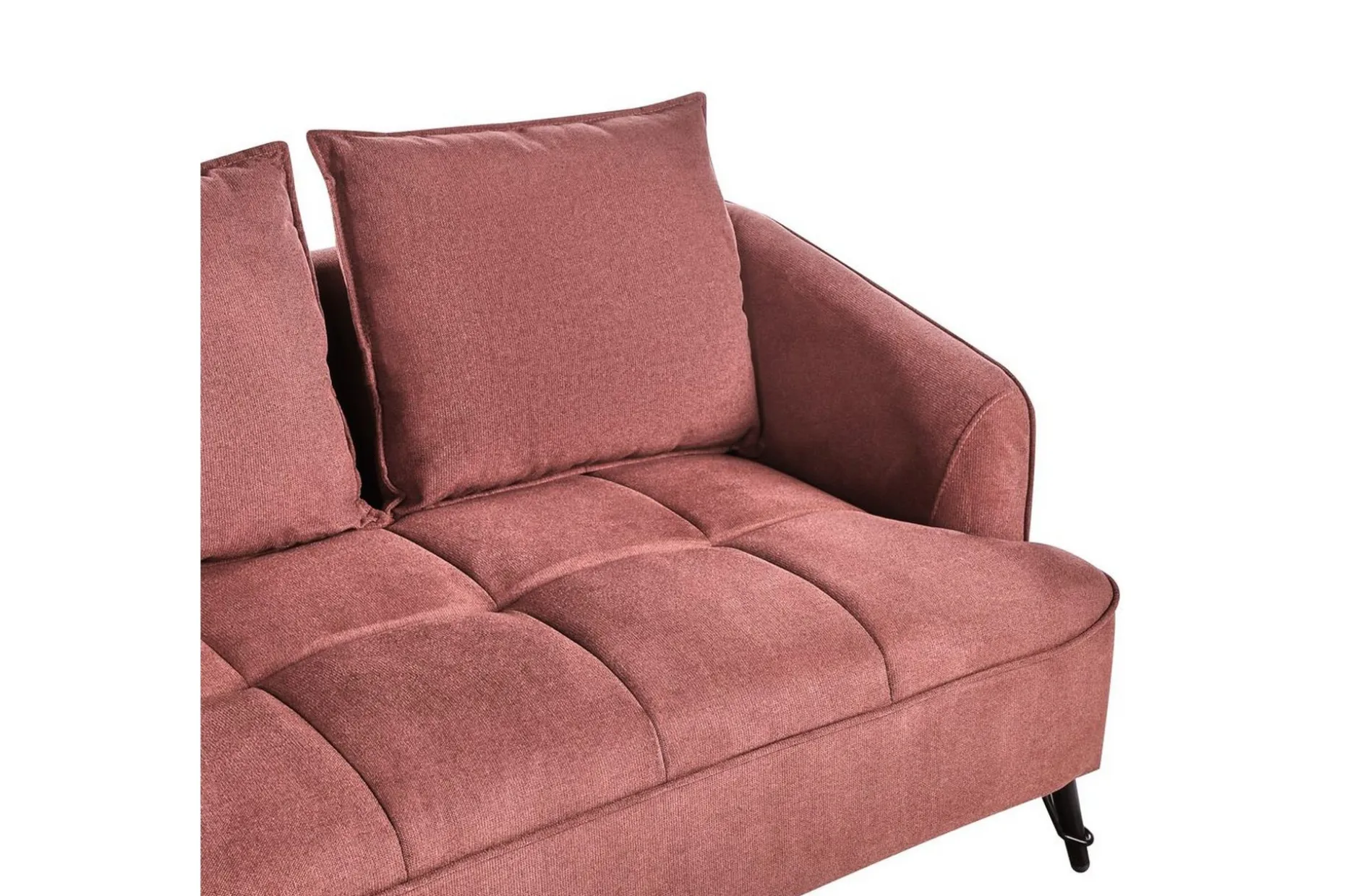 2-sitssoffa Beliani Hobro Brun, Svart Pink