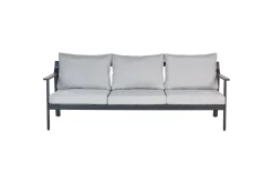 3-sitssoffa Beliani Kiato Grå/svart Light grey||Black