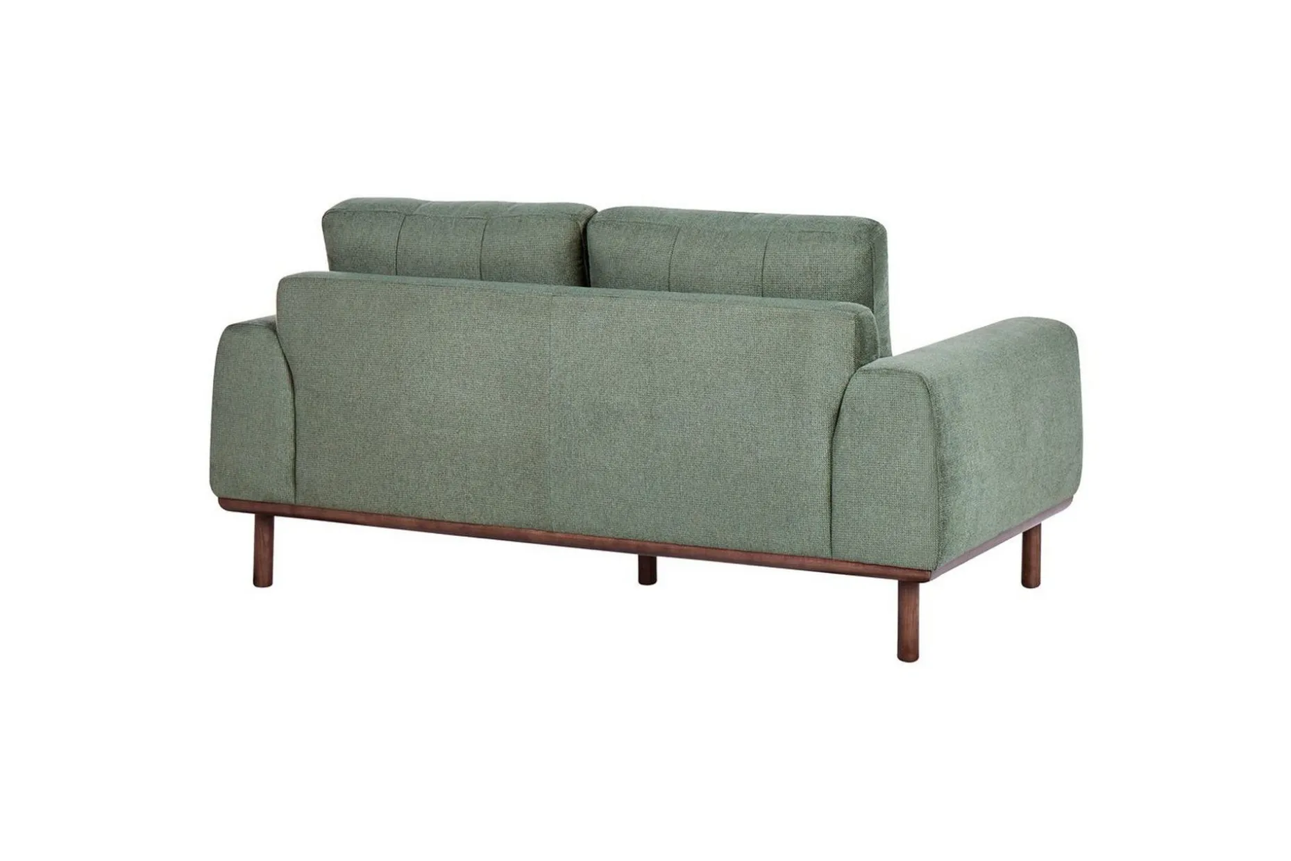 2-sitssoffa Beliani Laurila Beige, mörkt trä Green||Dark colored wood