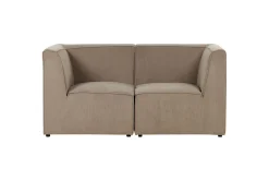 2-sitssoffa Beliani Lemvig Beige Taupe