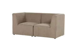 2-sitssoffa Beliani Lemvig Beige Taupe