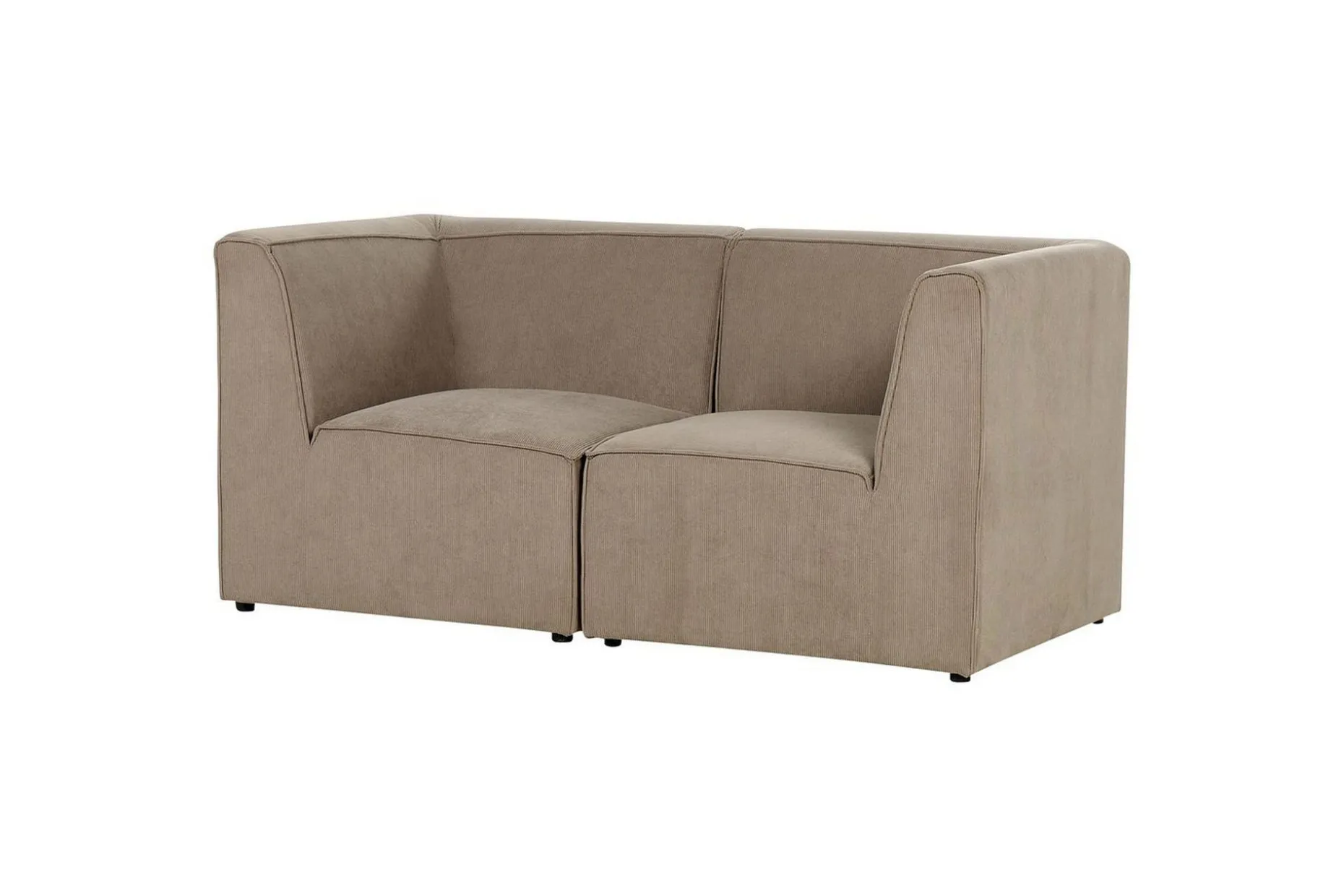 2-sitssoffa Beliani Lemvig Beige Taupe
