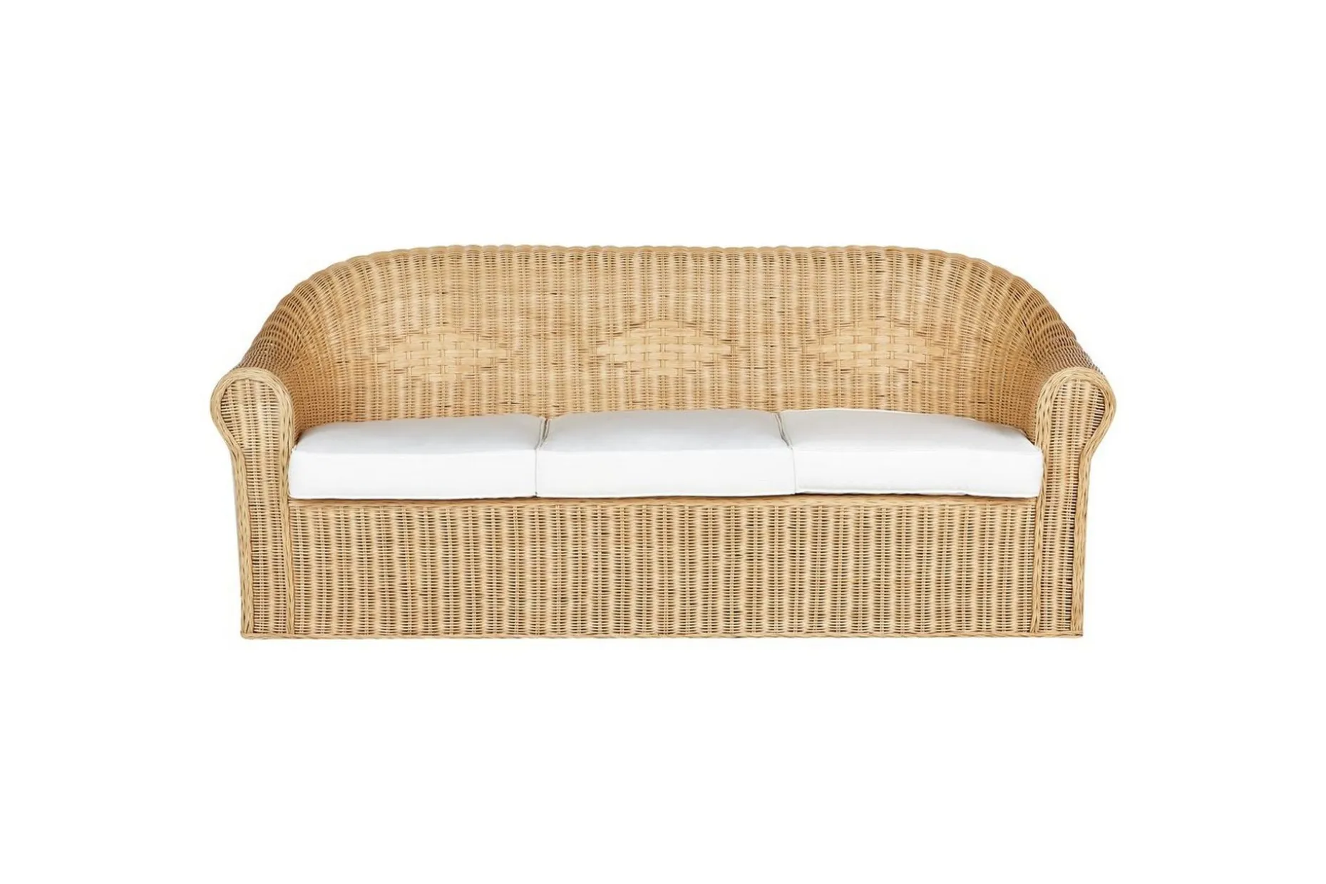 3-sitssoffa Beliani Livadeia Natural||White