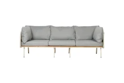 3-sitssoffa Beliani Senise Grey||White||Light wood
