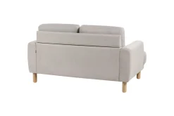 2-sitssoffa Beliani Tuve Beige, ljust trä, Bouclé Beige||Light colored wood VALUE_MISSING_2