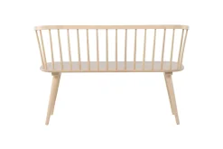 Sittebenk med ryggstøtte Venture Home Bobby sittebenk 120 cm Whitewash Hvitvasket