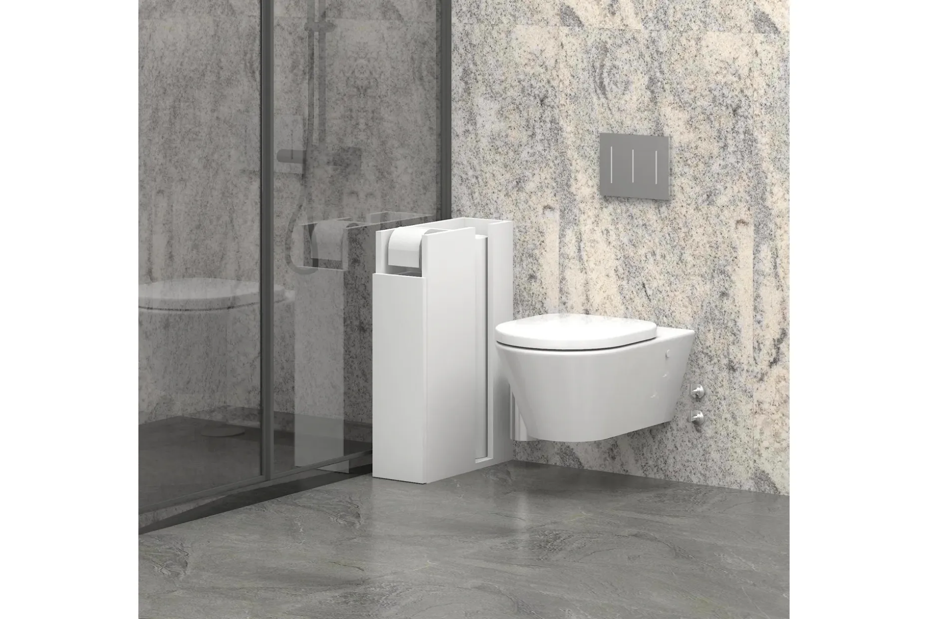 Siurana Baderomsoppbevaring 42x66 cm 3 Hyller