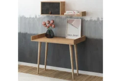 Skaberg Skrivebord 100 cm med Oppbevaring Vegghylle