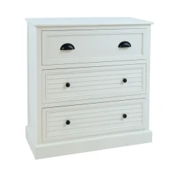 Skap HOME4YOU Meldon hvit 80x35x80 cm