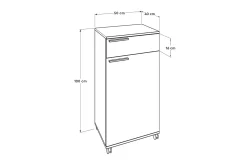Skap 50x100 cm