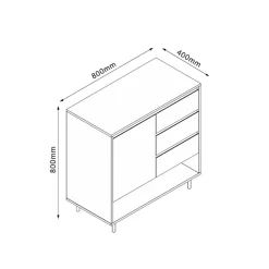 Skjenk HOME4YOU Herta 80x40x80 cm