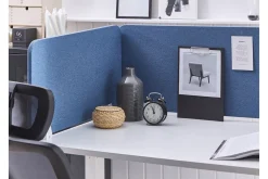 Skjold til skrivebord 160 x 40 cm blå WALLY