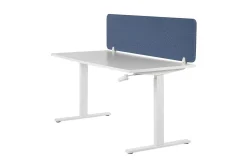 Skjold til skrivebord 160 x 40 cm blå WALLY