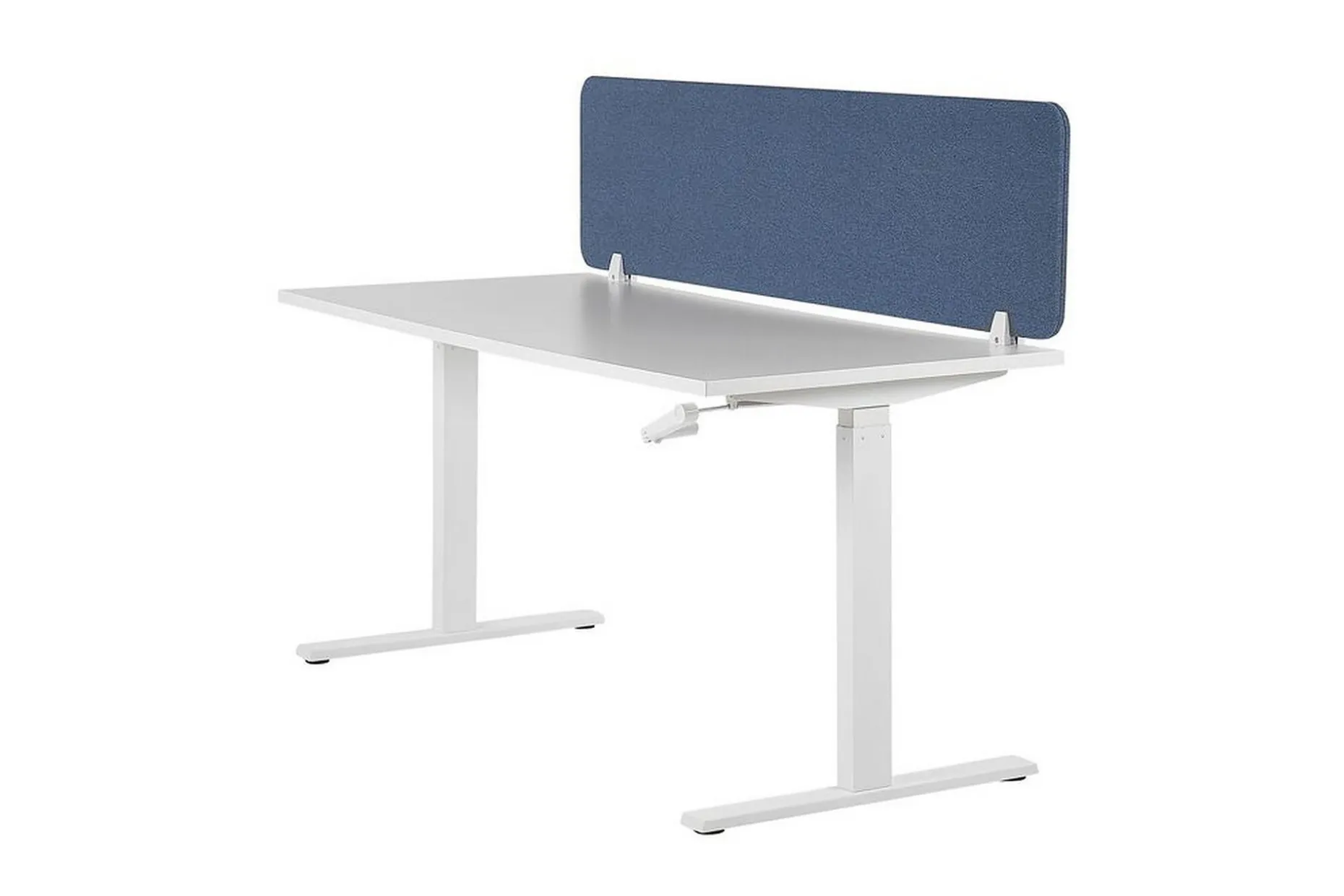 Skjold til skrivebord 160 x 40 cm blå WALLY