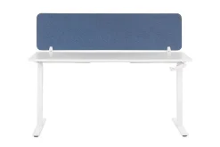 Skjold til skrivebord 160 x 40 cm blå WALLY