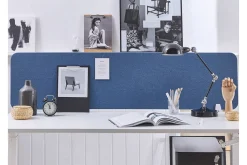 Skjold til skrivebord 160 x 40 cm blå WALLY