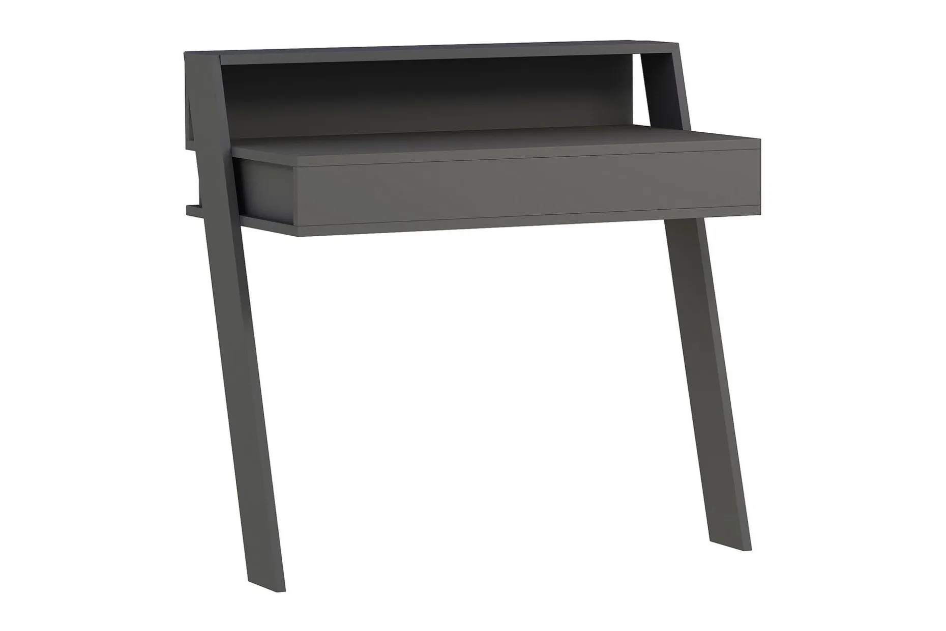 Skoved Skrivebord 94 cm med Oppbevaringsskuff + Hylle