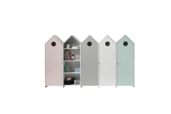 Skåp Vipack Casami 5-delar med 4 Dörrar Vipack Grey, Pink, Mint Green, White