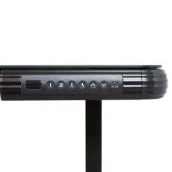 Skrivebord HOME4YOU Ergo Fit med 1 motor 122x62x73,5-118 cm Svart