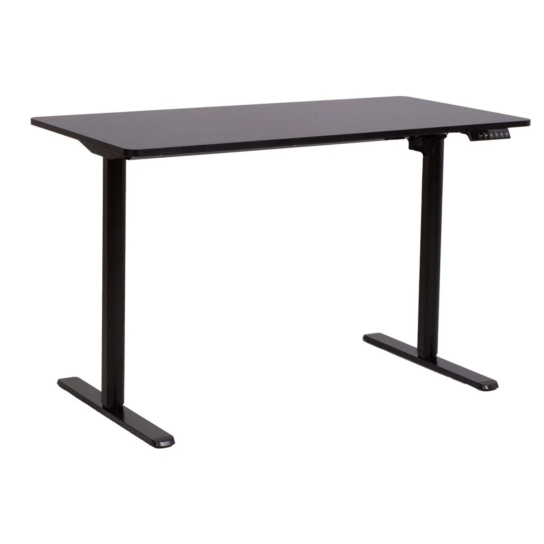 Skrivebord HOME4YOU Ergo Light med 1 motor 120x60x72,5–117,5 cm Svart