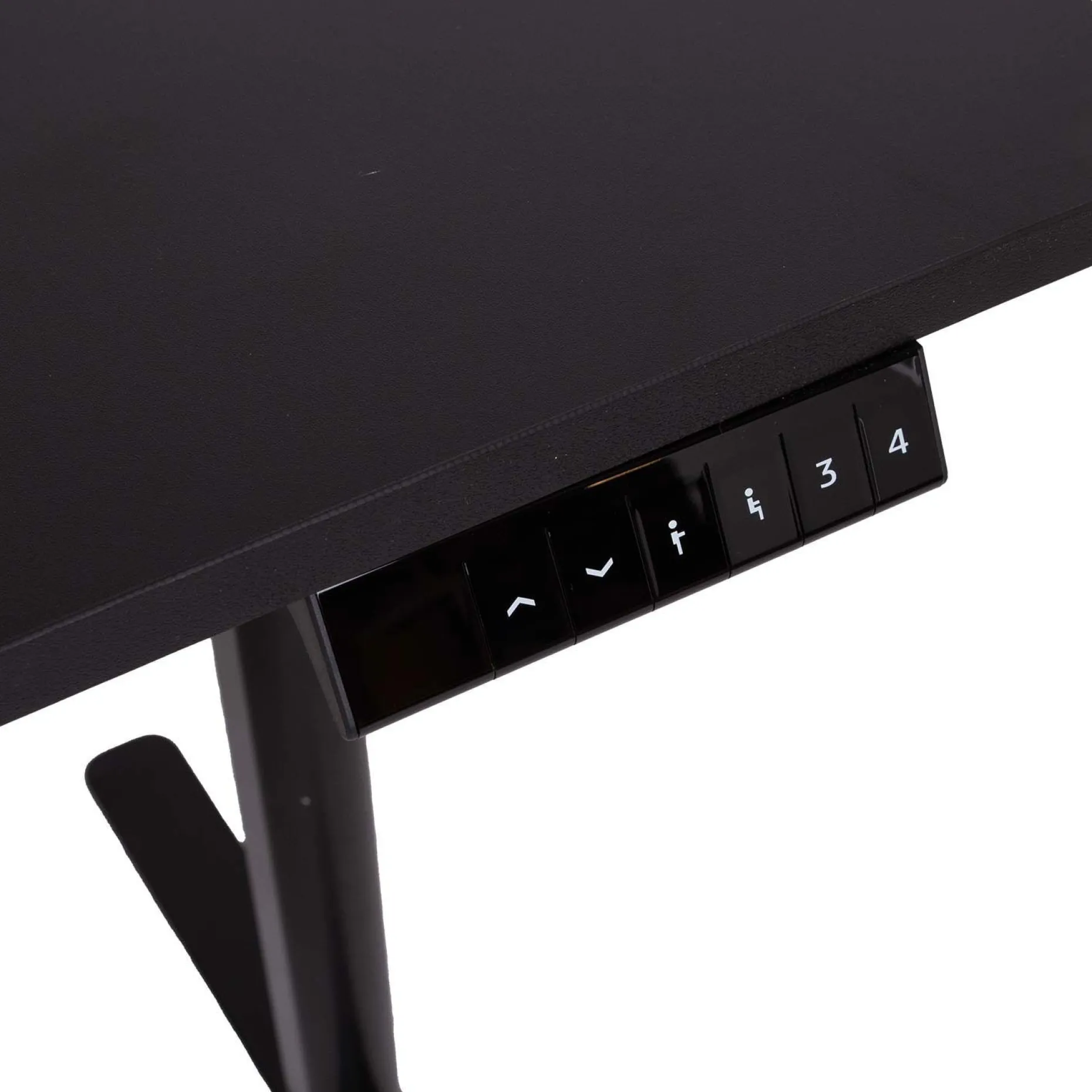 Skrivebord HOME4YOU Ergo Light med 1 motor 120x60x72,5–117,5 cm Svart
