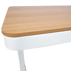 Skrivebord HOME4YOU Ergo med 1 motor 120x60x72-121 cm eik/hvit