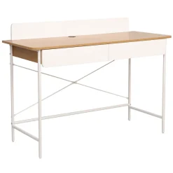 Skrivebord HOME4YOU Ferdie 120x48x88 cm ask/hvit