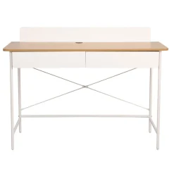 Skrivebord HOME4YOU Ferdie 120x48x88 cm ask/hvit