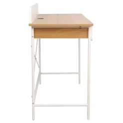 Skrivebord HOME4YOU Ferdie 120x48x88 cm ask/hvit