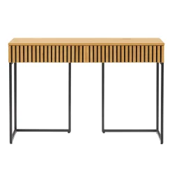 Skrivebord HOME4YOU Hampton 120x50x79 cm melamin med eikebark
