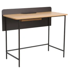 Skrivebord HOME4YOU Harper 100x49,5x85 cm ask/svart