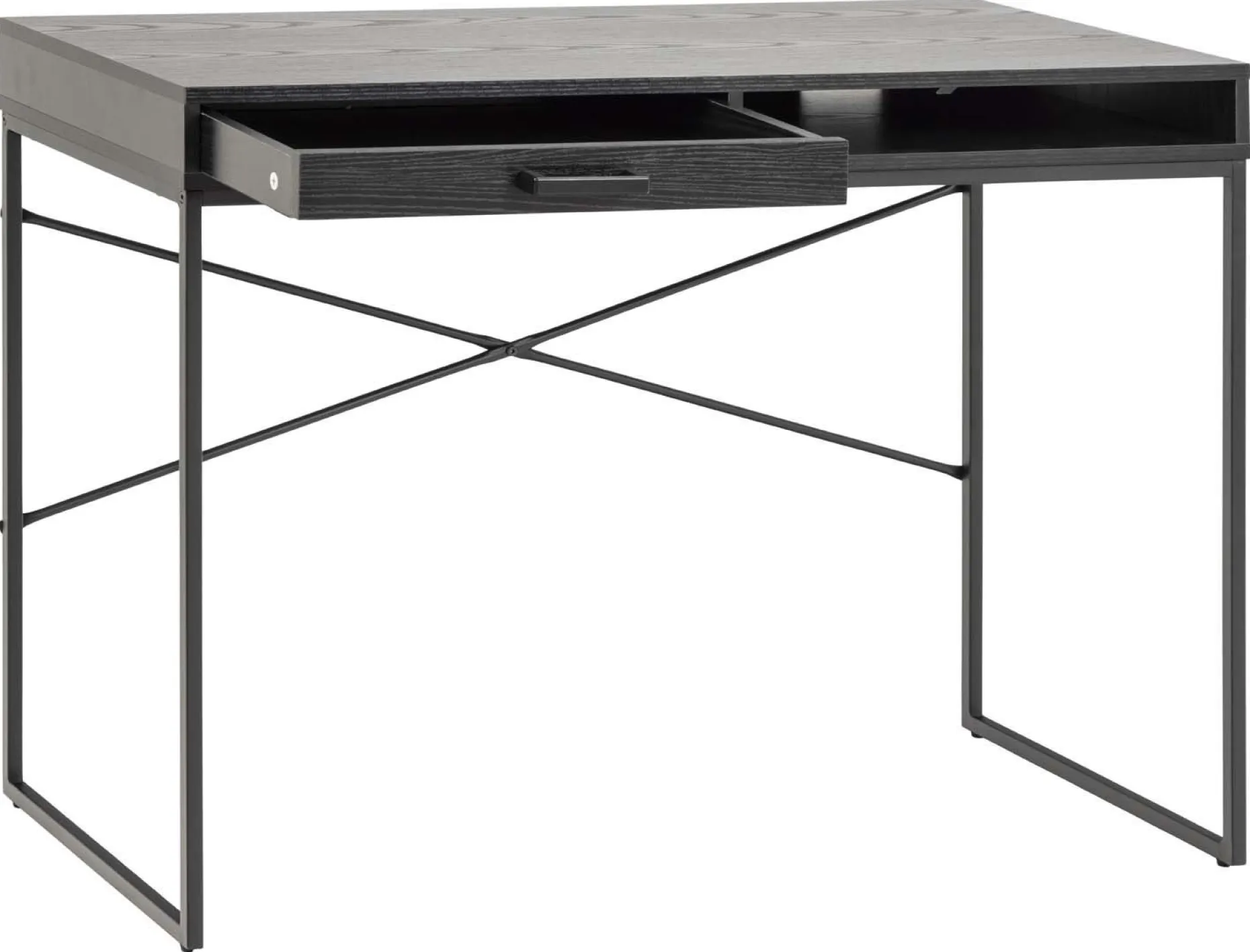 Skrivebord HOME4YOU Seaford 110x45x75 cm svart