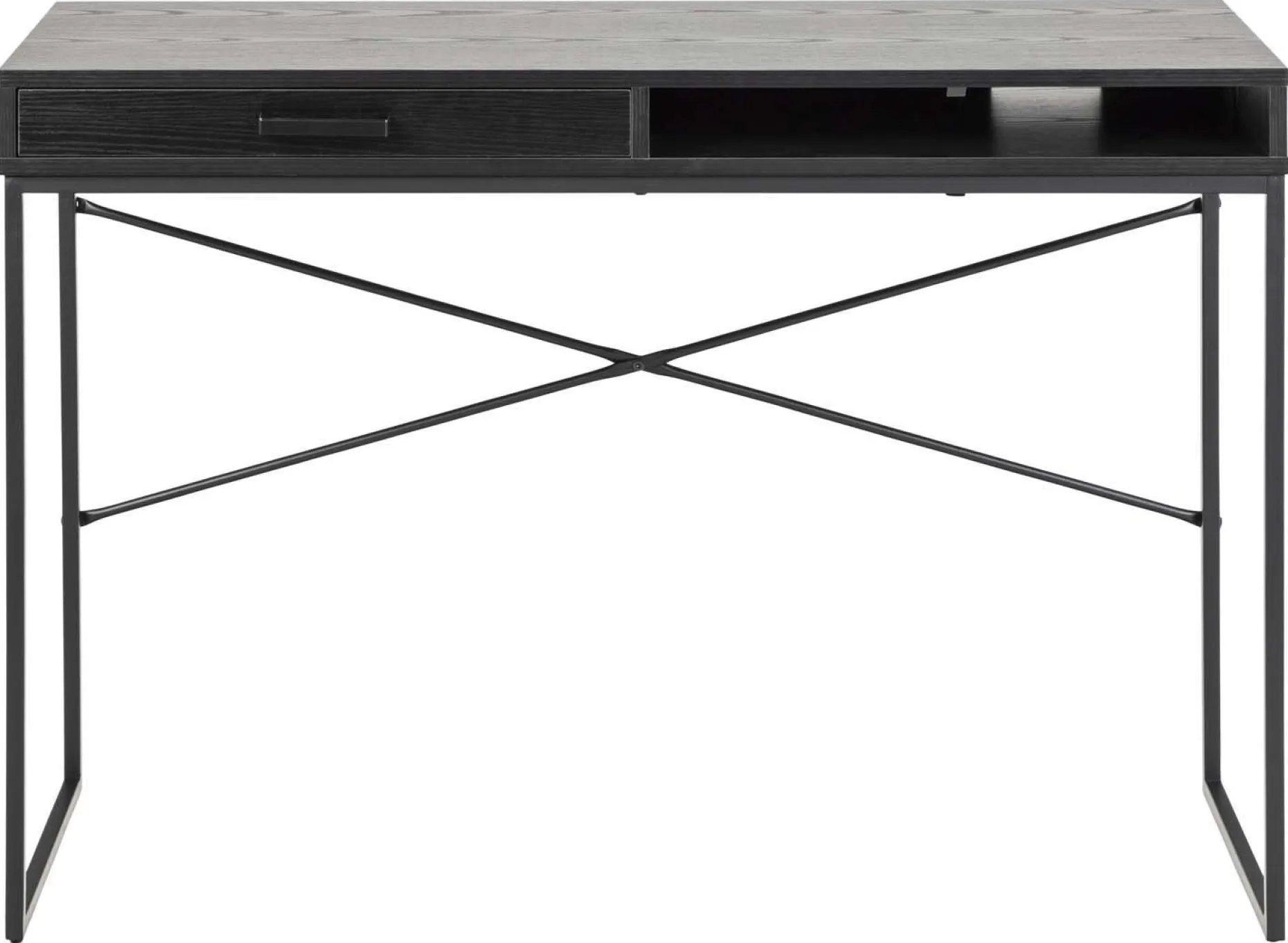 Skrivebord HOME4YOU Seaford 110x45x75 cm svart