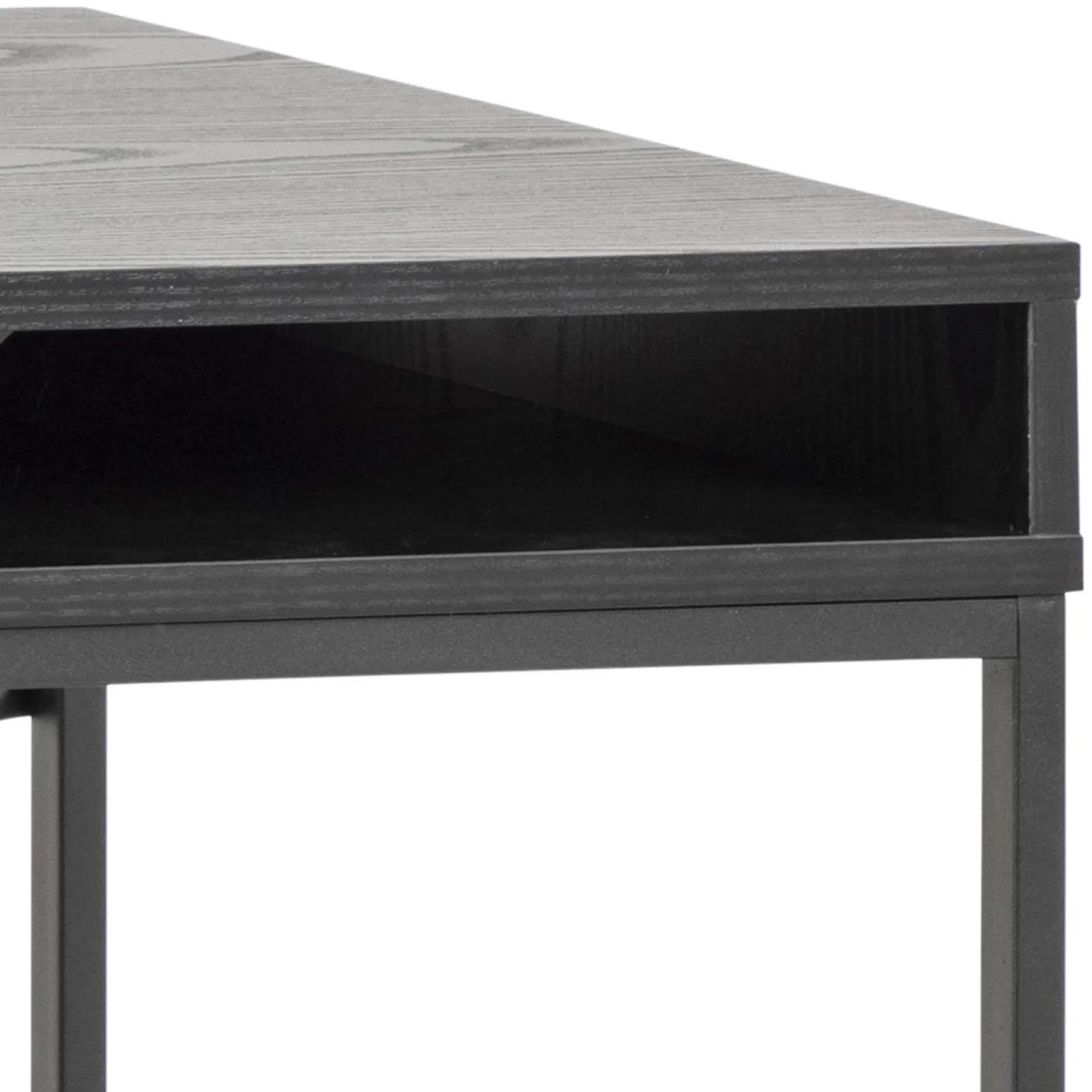 Skrivebord HOME4YOU Seaford 110x45x75 cm svart