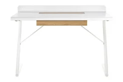 Skrivebord 120 x 60 cm Hvit/Lyst tre FOCUS