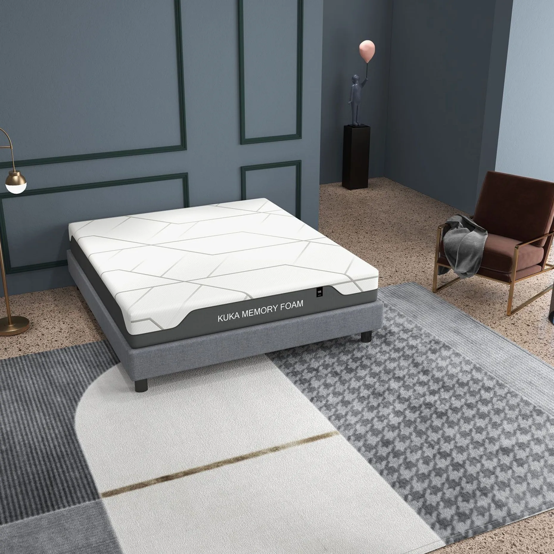 Skummadrass Kuka memory foam 160x200x20 cm