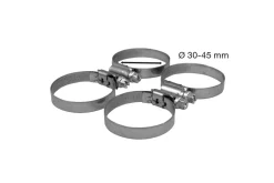 Slangklemmer Planet Pool 4 stk 30-45 mm Rustfritt