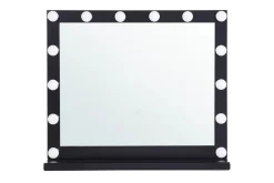 Sminkbordsspegel Beliani Beauvoir Black