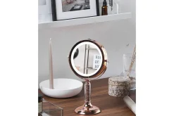 Sminkspegel Beliani Baixas Guld/svart Rose||GOLD