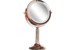Sminkspegel Beliani Baixas Guld/svart Rose||GOLD
