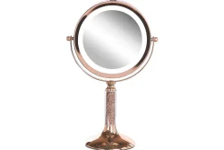 Sminkspegel Beliani Baixas Guld/svart Rose||GOLD