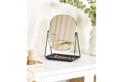 Sminkspegel Beliani Correze Guld/svart GOLD||Black