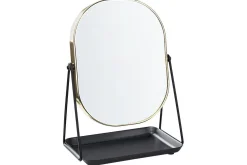 Sminkspegel Beliani Correze Guld/svart GOLD||Black