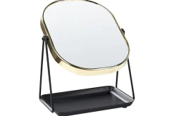 Sminkspegel Beliani Correze Guld/svart GOLD||Black