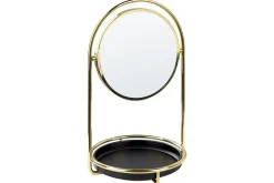Sminkspegel Beliani Indre GOLD||Black