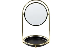 Sminkspegel Beliani Indre GOLD||Black