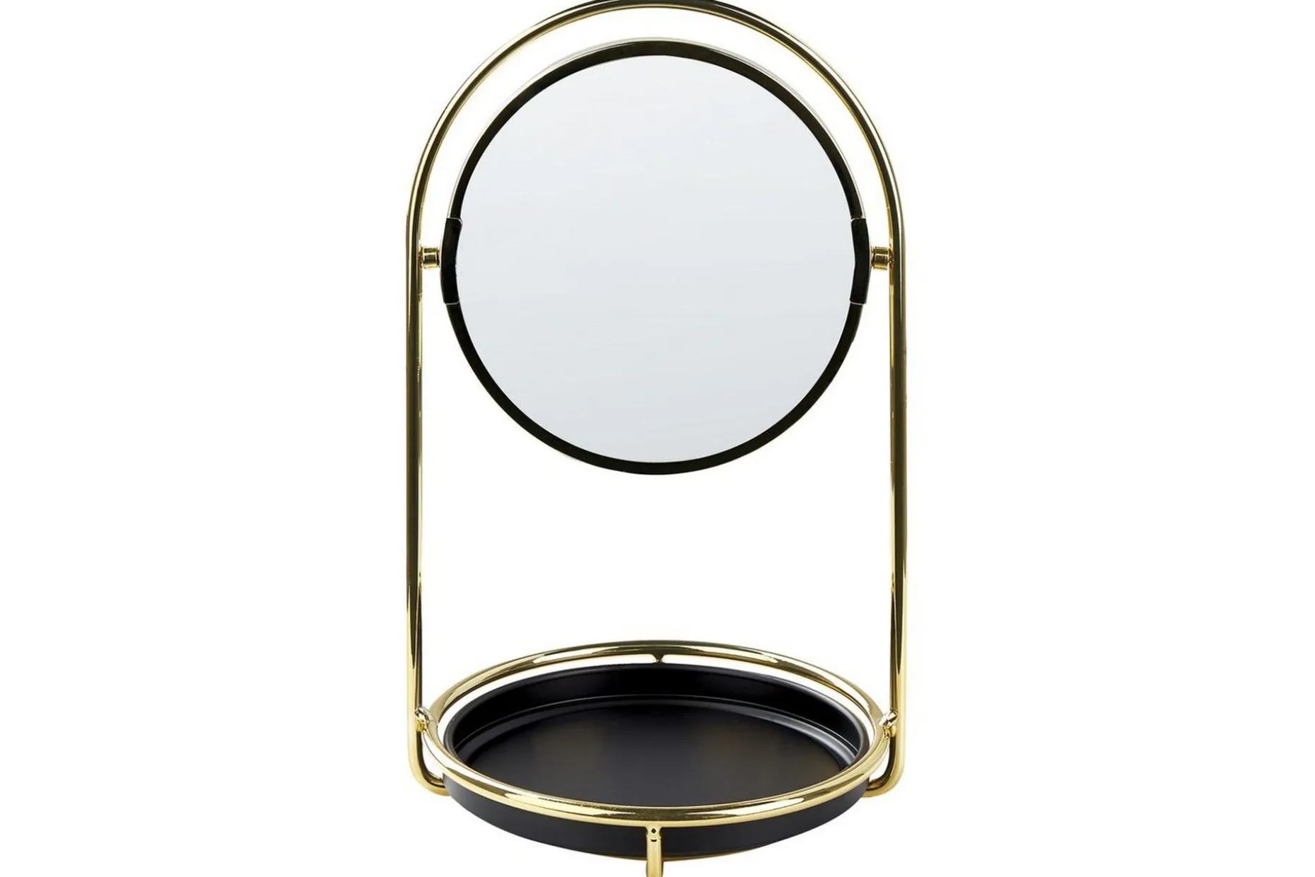 Sminkspegel Beliani Indre GOLD||Black